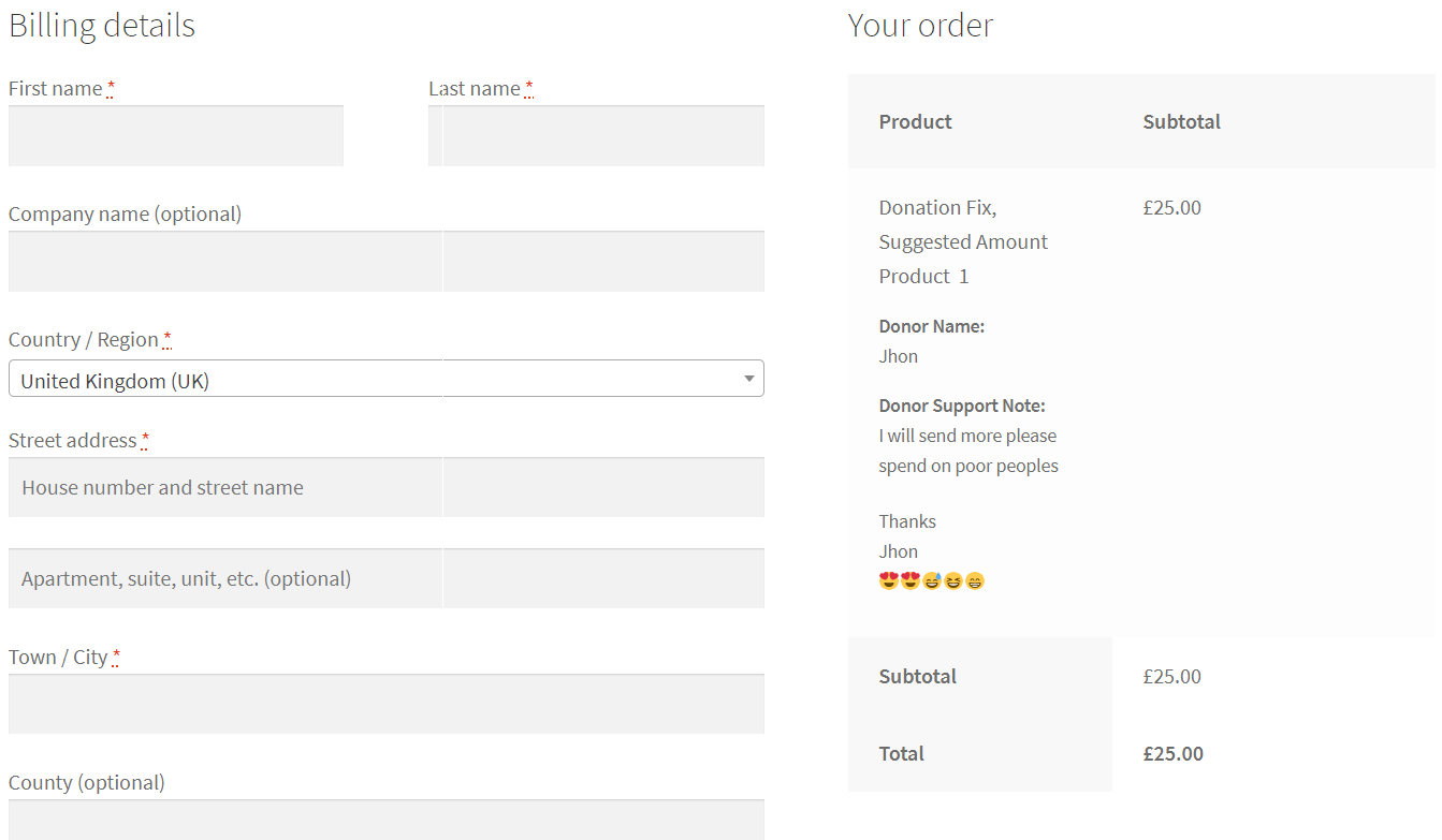WooCommerce Donations