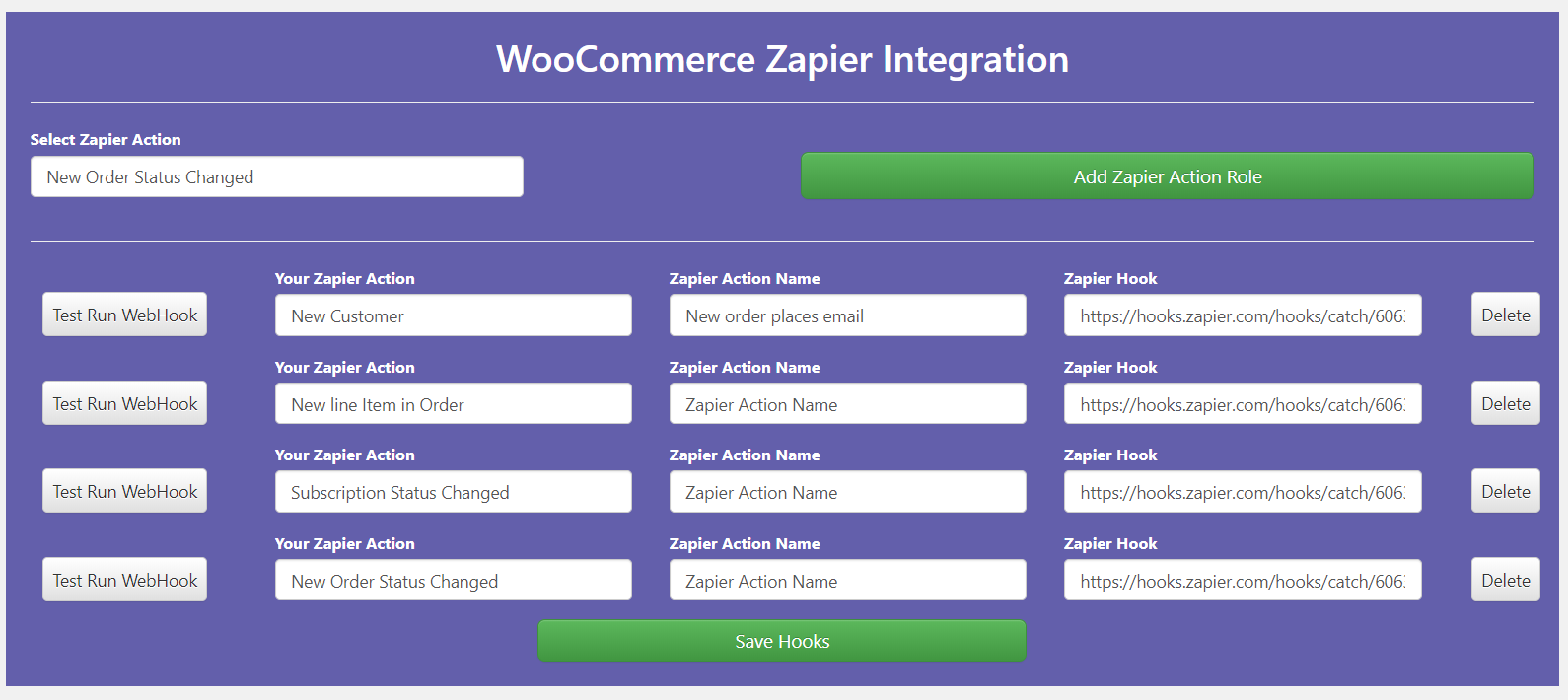 Plugin d'intégration WooCommerce Zapier