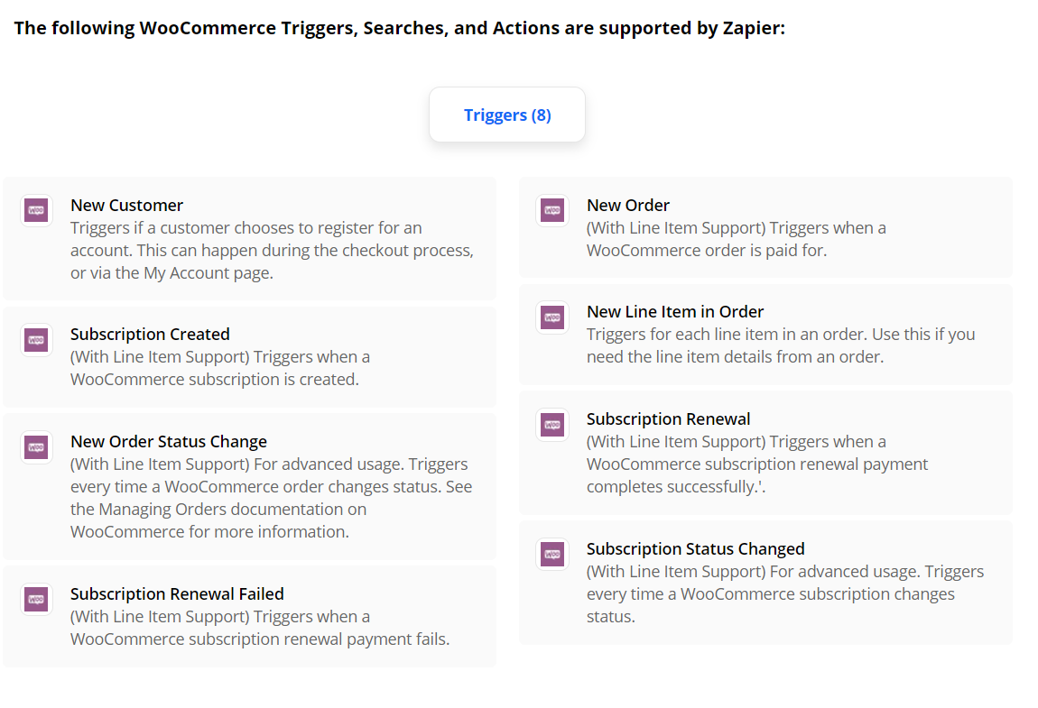 WooCommerce Zapier Integration Plugin